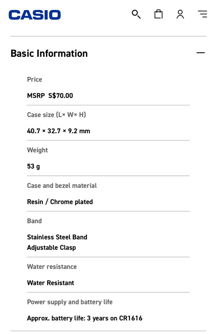 Casio vintage deals price