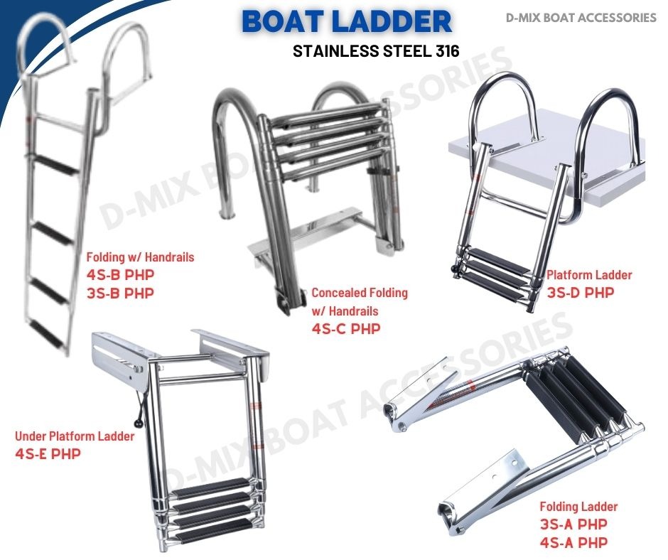 BOAT ACCESSORIES BOAT LADDER, BOAT FENDERS, BOAT BIMINI, MARINE