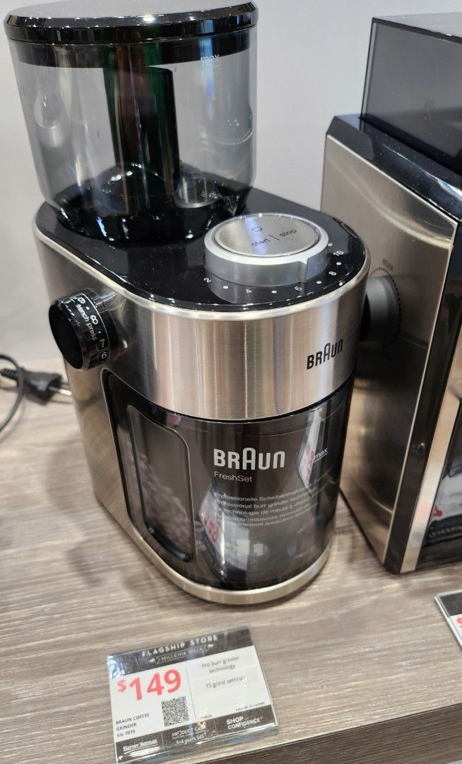 Braun Coffee Burr Grinder TV Home Appliances Kitchen Appliances Coffee Machines Makers on Carousell