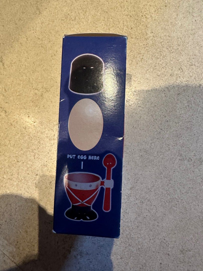 British Soldier Egg Cup and Toast Cutter, Furniture & Home Living