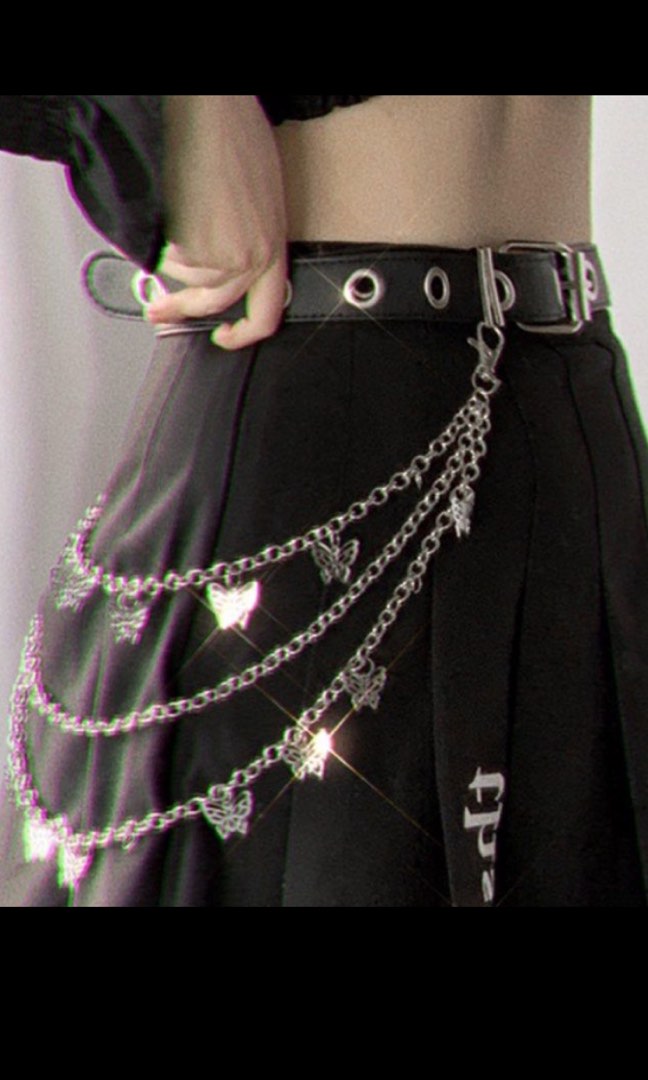 Butterfly chain belt Women s Fashion Jewelry Organisers Body