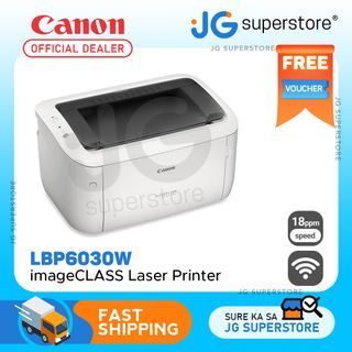 Canon imageCLASS LBP6030W Wireless Monochrome Laser Printer with WPS Button, 600DPI Printing Resolution, 150 Max Paper Storage, 3 LED Light Indicators, Mobile App Support, USB 2.0 Hi-Speed & WiFi Connectivity | JG Superstore