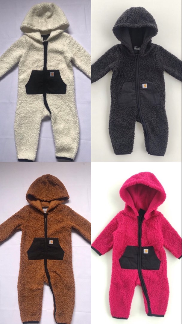 Carhartt baby jumpsuit sherpa jaket baju hangat, Bayi & Anak, Baju Bayi
