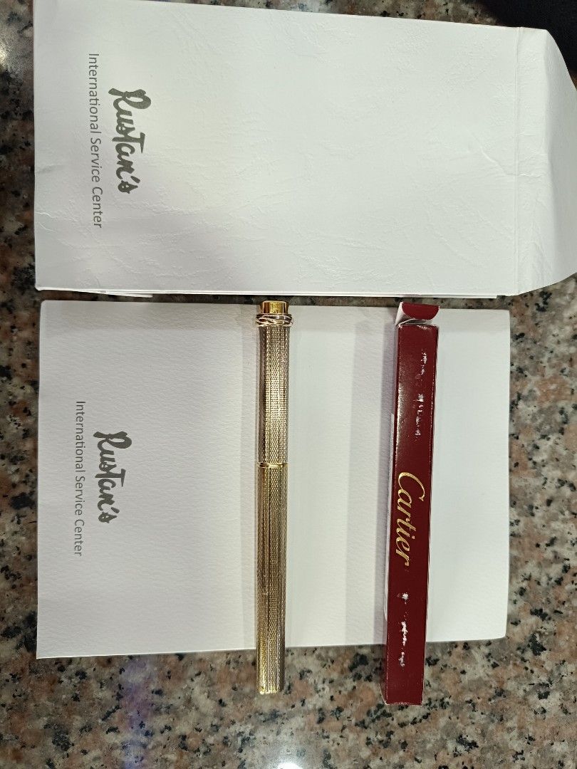 Cartier Vendome Pen (Category: Luxury Accessories) located in Manila. Submitted by andrew.foilaca (Listing ID 1254503420, Image 3). Description: cartier vendome pen with cert from Cartier rustans makati.