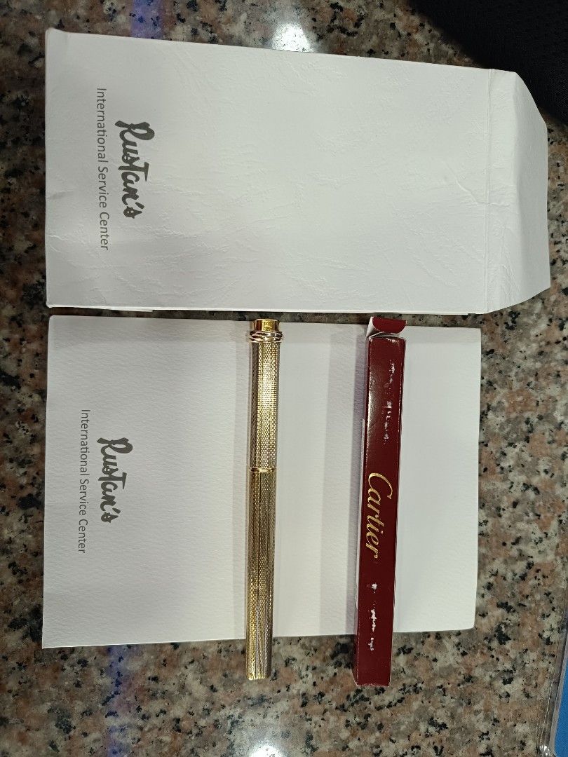 Cartier Vendome Pen (Category: Luxury Accessories) located in Manila. Submitted by andrew.foilaca (Listing ID 1254503420, Image 2). Description: cartier vendome pen with cert from Cartier rustans makati.