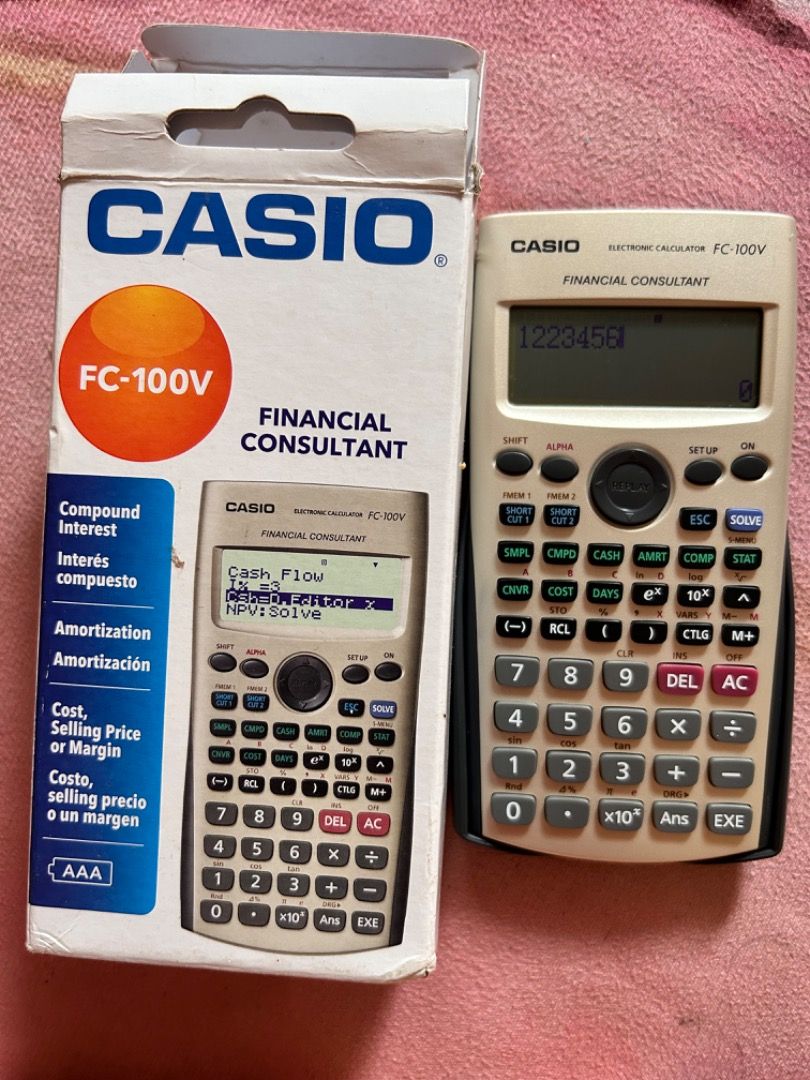 Financial store calculator casio