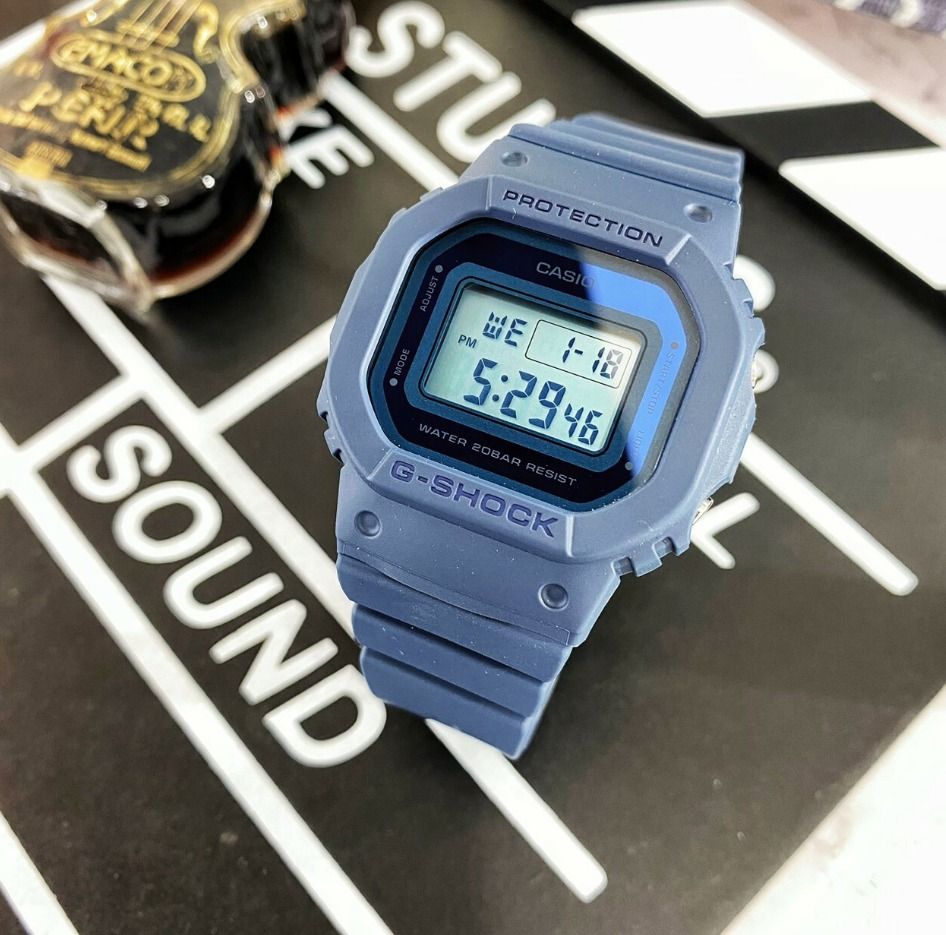 Casio G Shock GMD S5600 2D Blue Resin Strap Stopwatch Alarm Digital Women Watch GMD S5600 GMD S5600 2DR