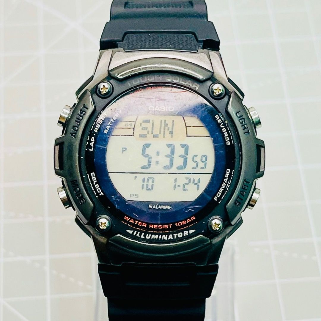 Casio tough solar 2025 lap memory 120