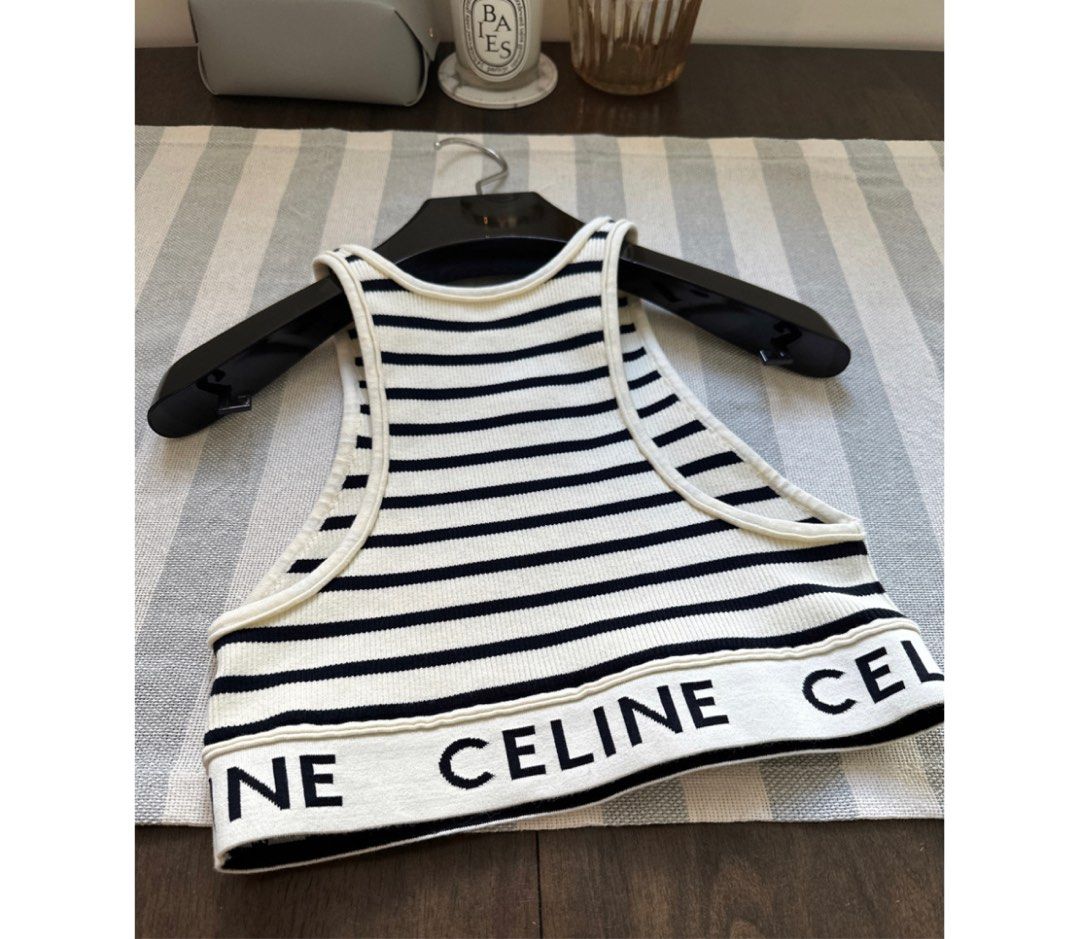 Celine mesh sport bra top, 女裝, 上衣, 其他上衣- Carousell