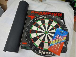 Champion Dartboard Diamond wire with Rubber dart mat & dart pin / Dart Accessories