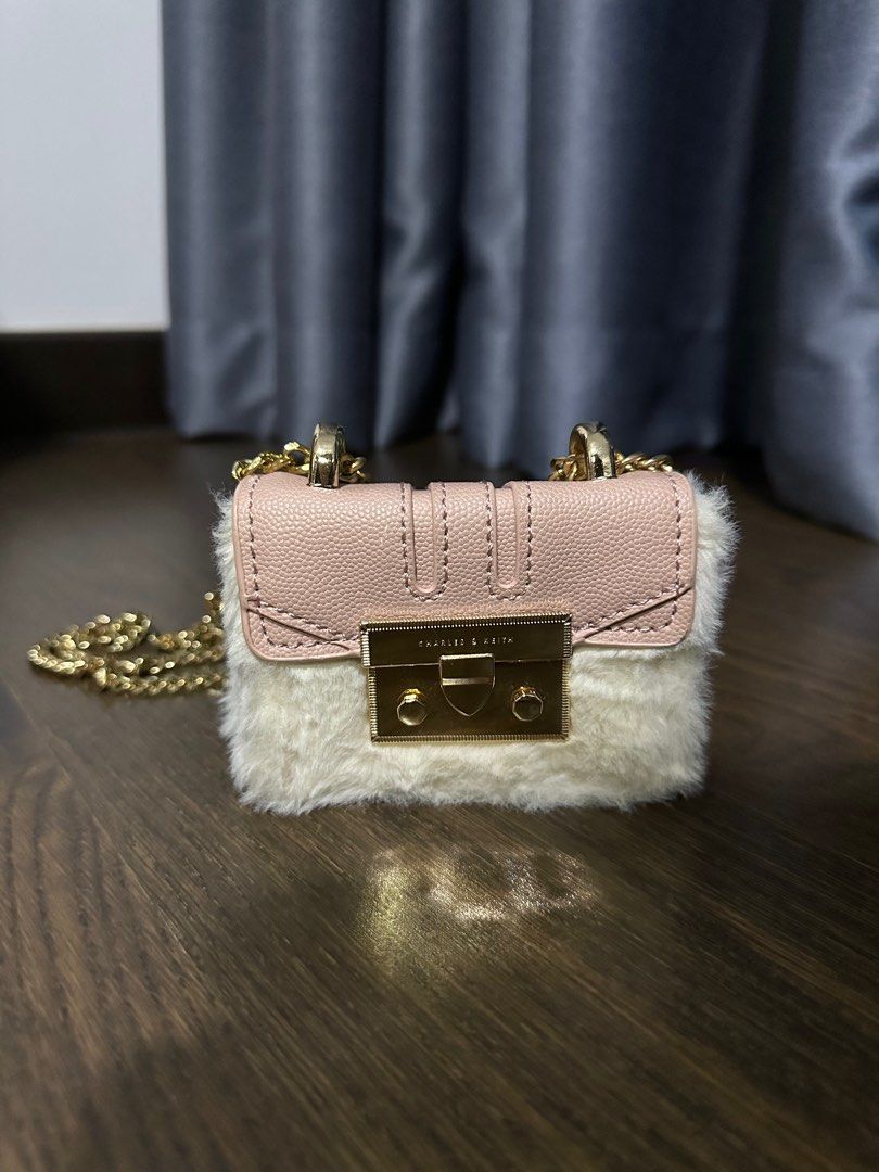 Charles and discount keith furry bag