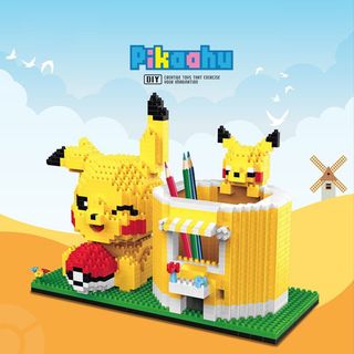 12Pcs Set Pokemon Pikachu Lego Compatible Building Blocks Mini