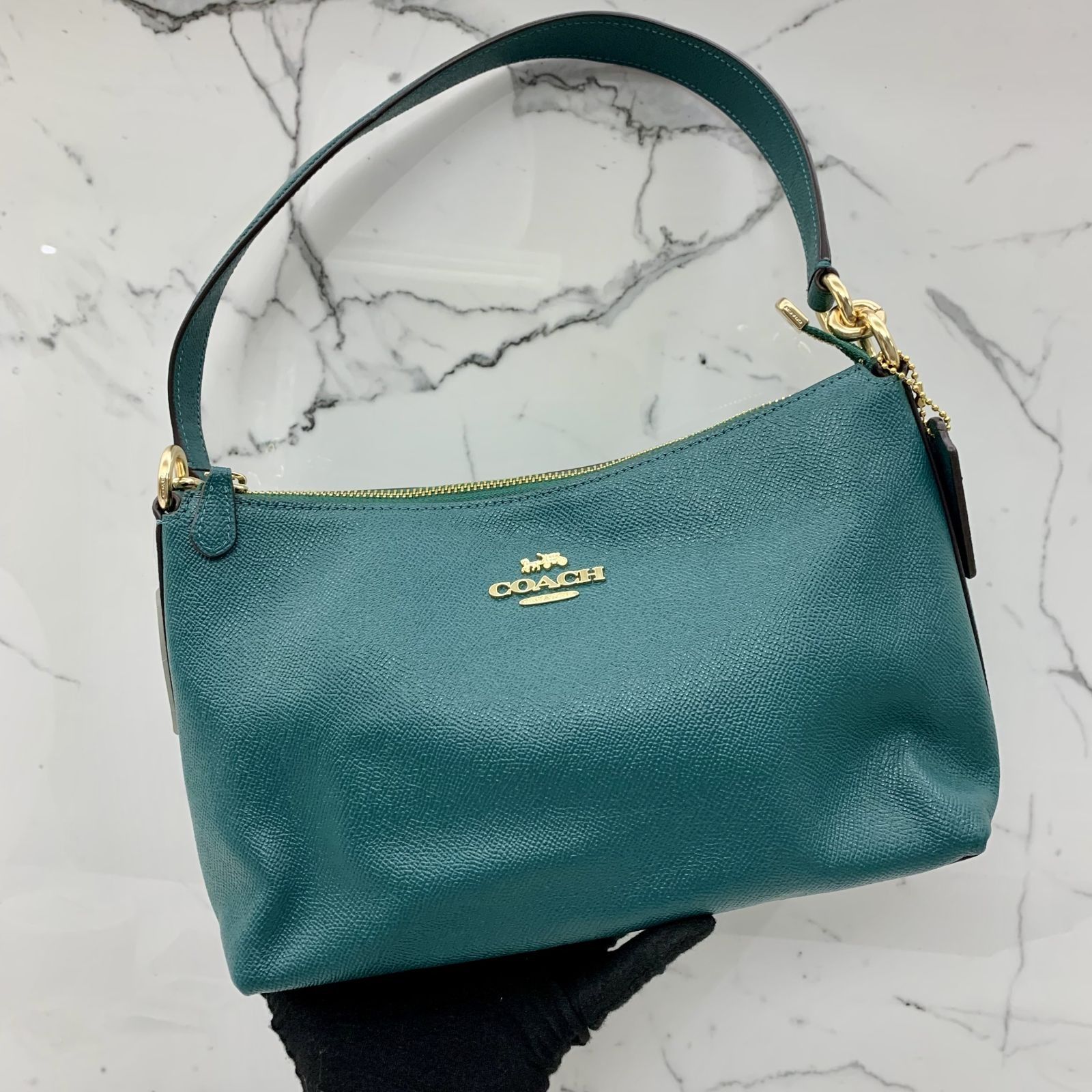 COACH F80058 GREEN 2 WAY SHOULDER BAG 237028281 AL