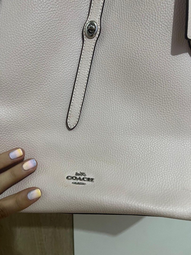 Coach market 2025 tote ice pink