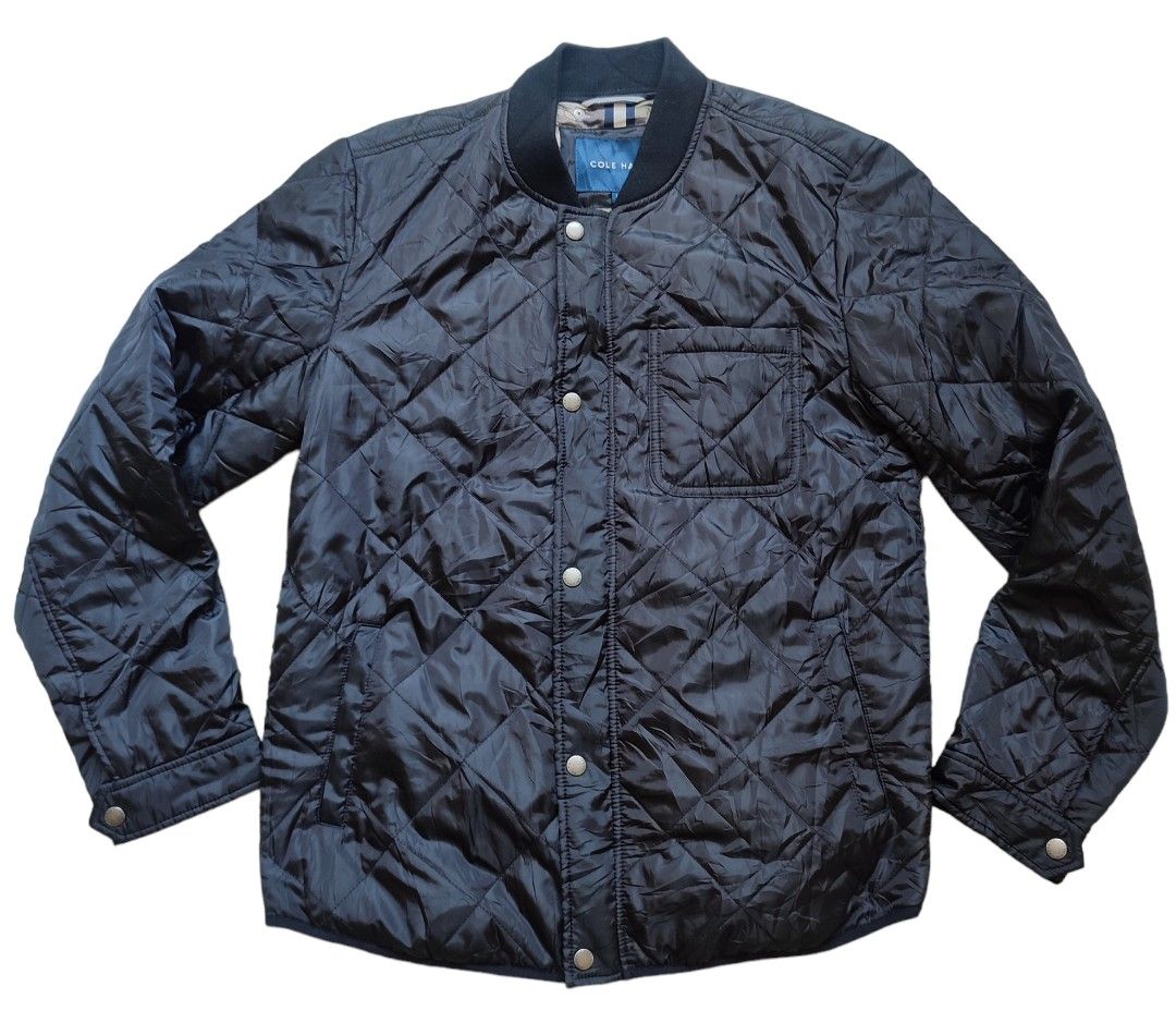 Cole Haan L p21 Black Camouflage Quilted Jacket Men s Fashion