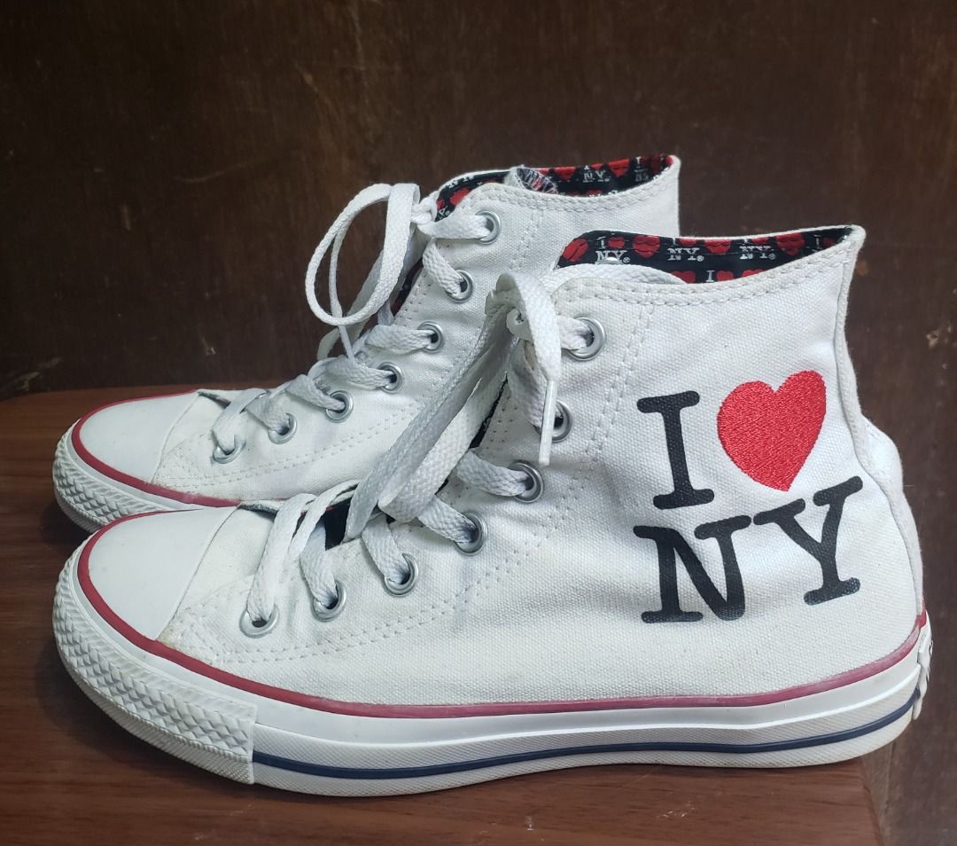 Converse Chuck Taylor All Star I LOVE NY Hi cut Women s Fashion