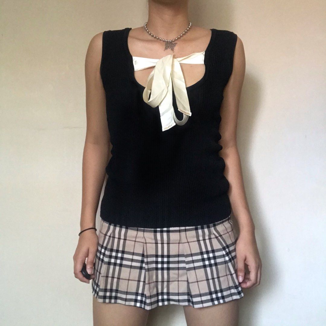 Coquette old money ribbon top (Category: Sleeveless) located in Batangas. Submitted by retrowinx_ (Listing ID 1254592987, Image 1). Description: fits: small to medium very old money!!🤍 10/10 condition.