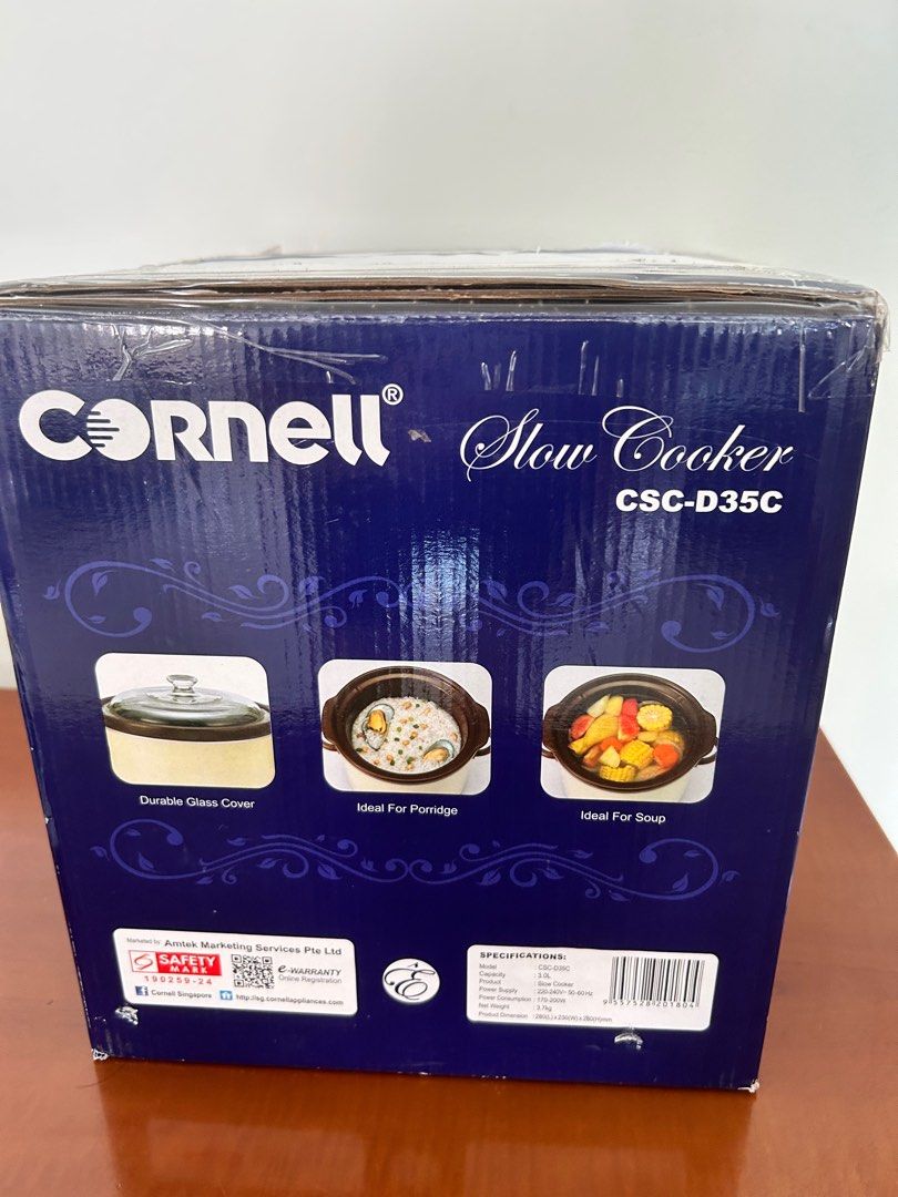 CORNELL CSCD35C SLOW COOKER (3L)