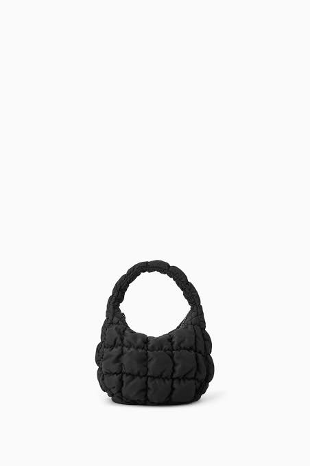 Cos Micro Quilted Bag Black, Women's Fashion, Bags & Wallets, Clutches ...