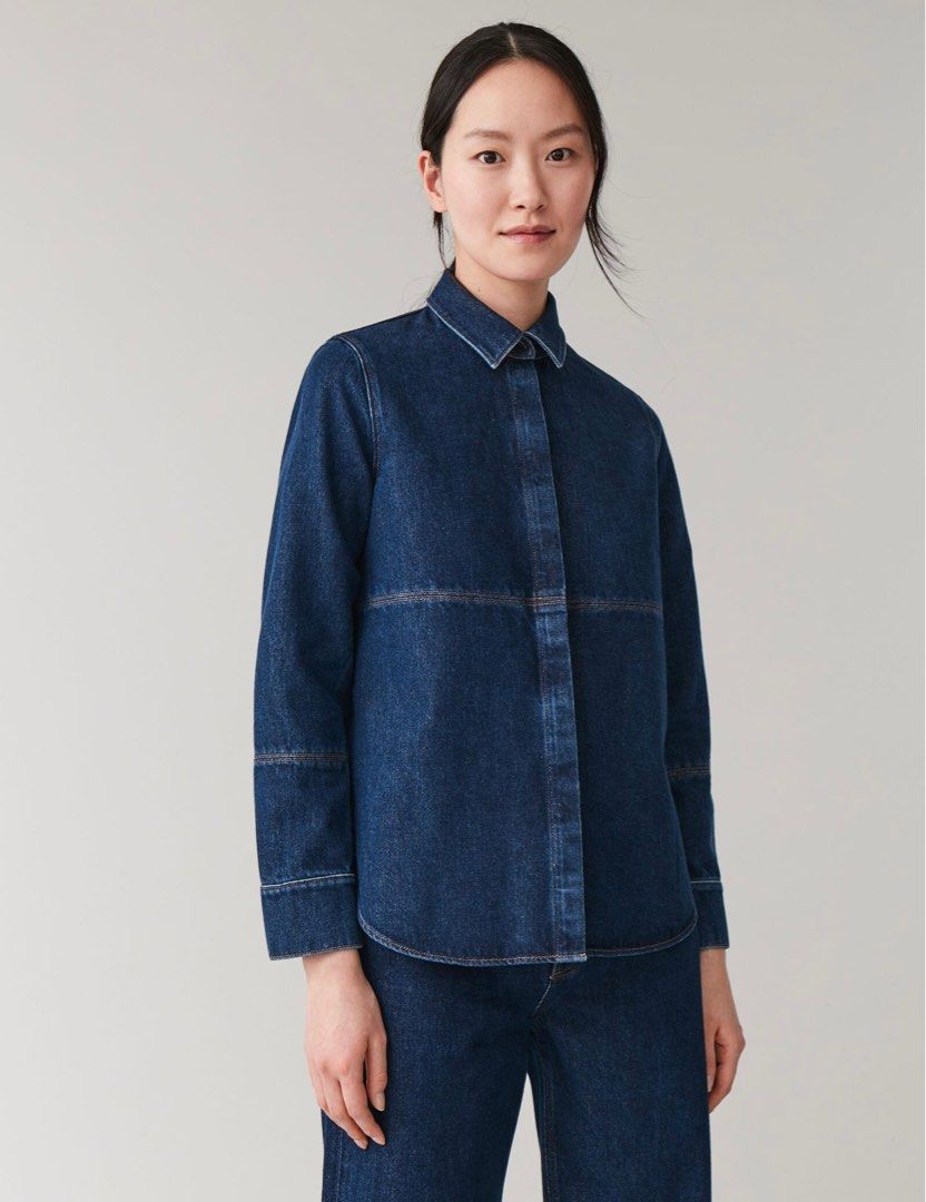 Cos denim hot sale shirt jacket
