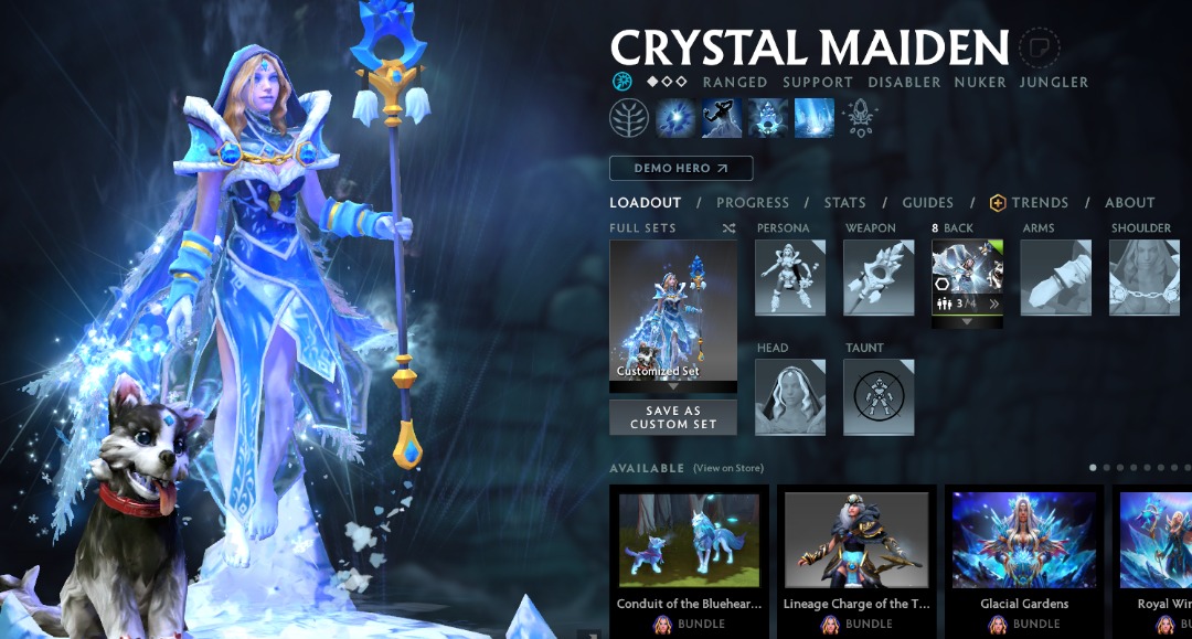Crystal Maiden Arcana Dota 2 - CM Frost Avalanche [Instant Trade ...