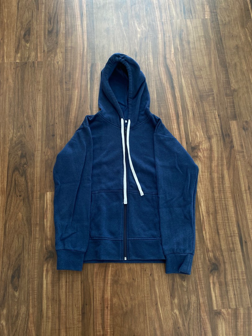 DARK BLUE HOODIE, Men's Fashion, Tops & Sets, Hoodies on Carousell