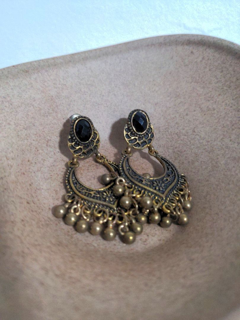 Dark Rose Gold Boho Aztec Earrings Women s Fashion Jewelry