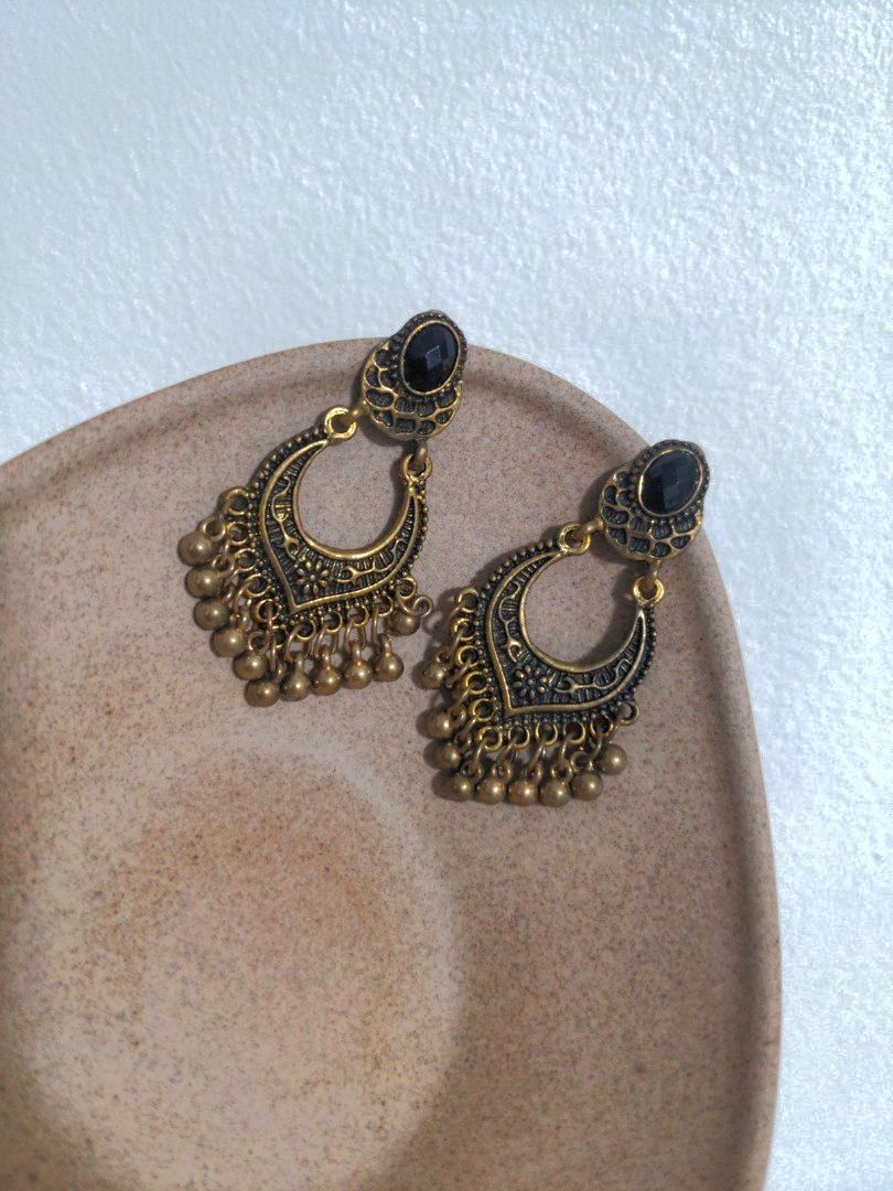 Dark Rose Gold Boho Aztec Earrings Women s Fashion Jewelry