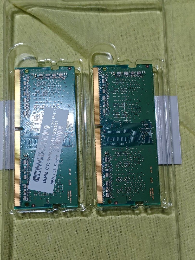 DDR4 3200 (4GB) (Category: Computer Parts) located in Manila. Submitted by zenphoenix.d14c64 (Listing ID 1254606909, Image 3). Description: 2pcs - brand new DDR4 3200 (4GB): bagong laptop ng office, mababa specs. kaya nagulgrade ako agad. 500 each nalang.