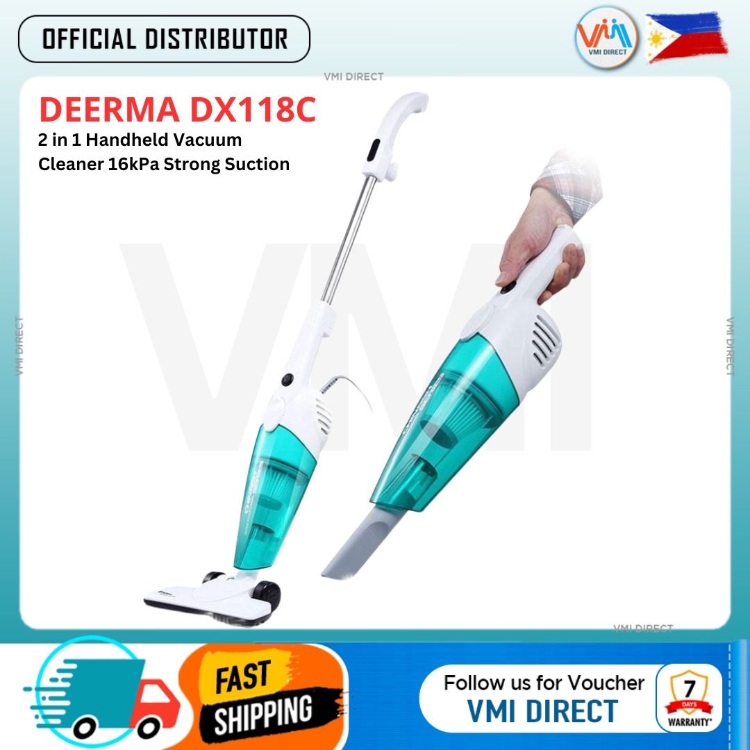 Deerma DX118C Handheld Vacuum Cleaner Portable Dust Collector 16000Pa ...