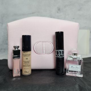 Dior 4pc makeup set with perfume