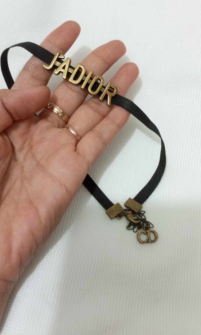 Christian Dior Vintage J'adior Logo Pendant Double Chain Choker Gold  Necklace For Sale at 1stDibs | j'adior choker, j'adior necklace, dior j' adior choker