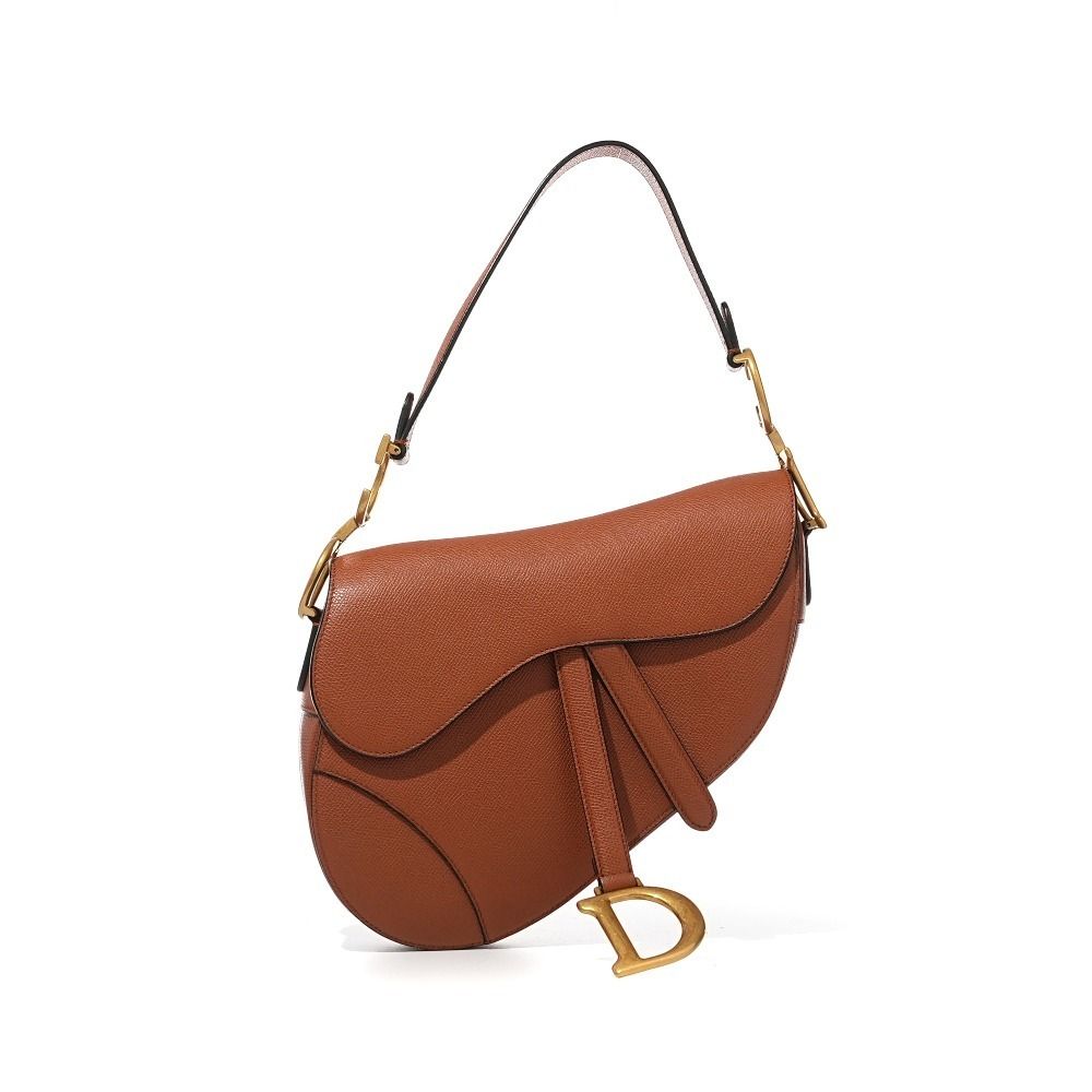 Dior camel saddle bag hot sale