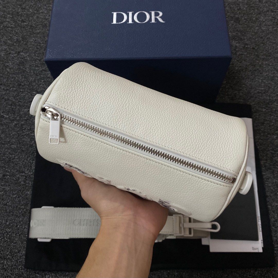 dior daniel arsham double zip crossbody pouch