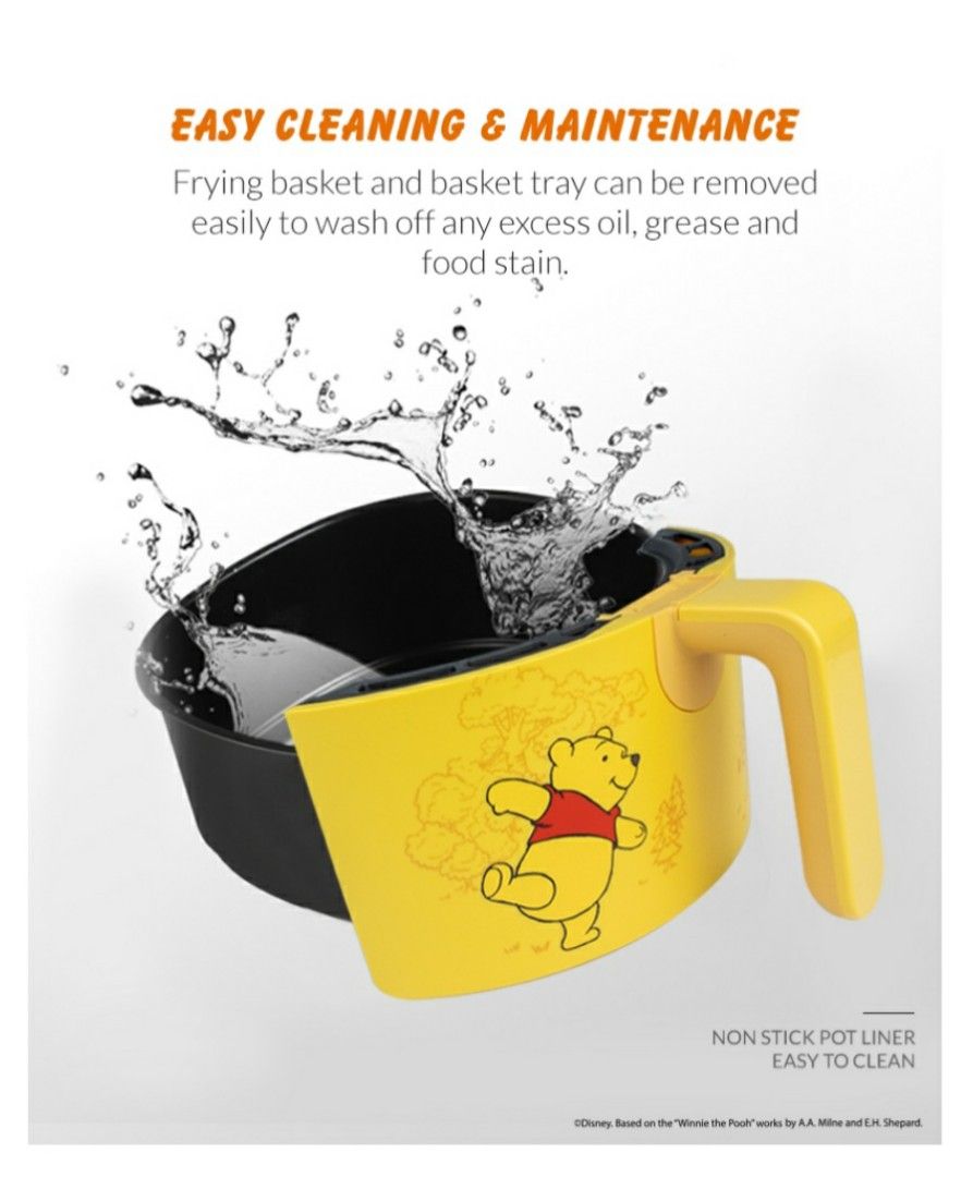 Disney X Mayer Air Fryer Winnie The Pooh (3.5L), TV & Home Appliances