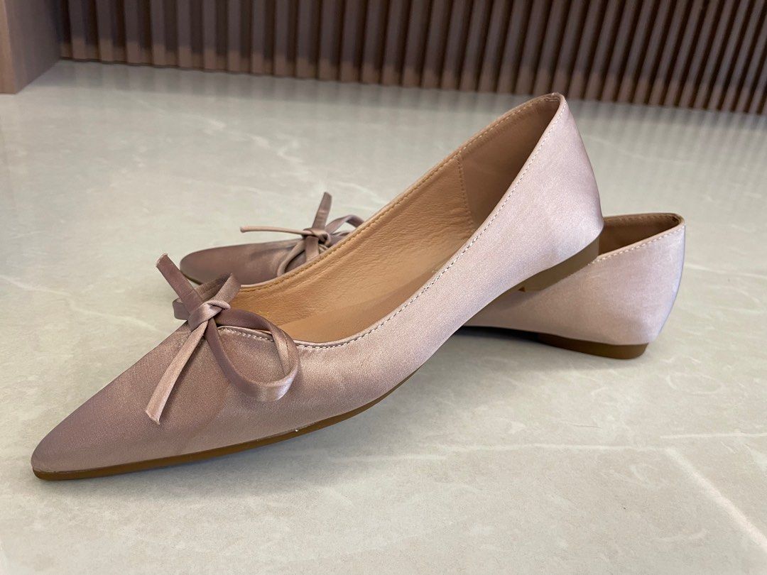 Dusty purple velvet flats Women s Fashion Footwear Flats on