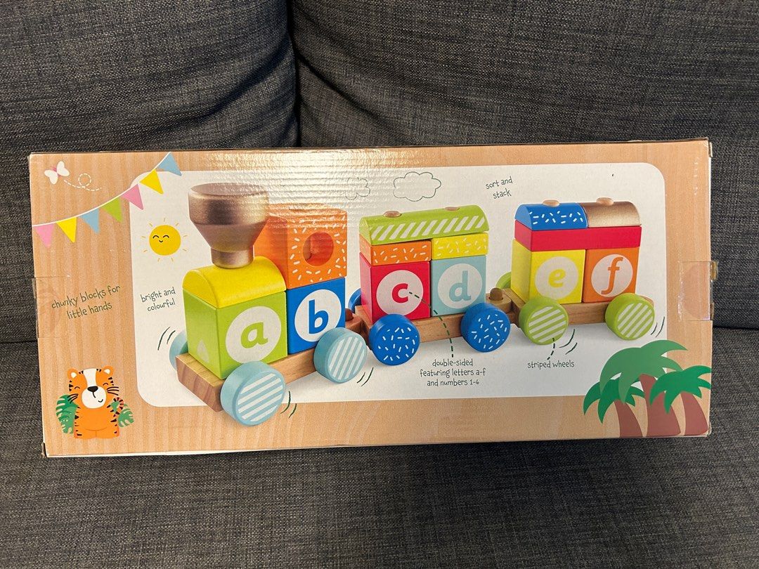 Elc wooden stacking train store