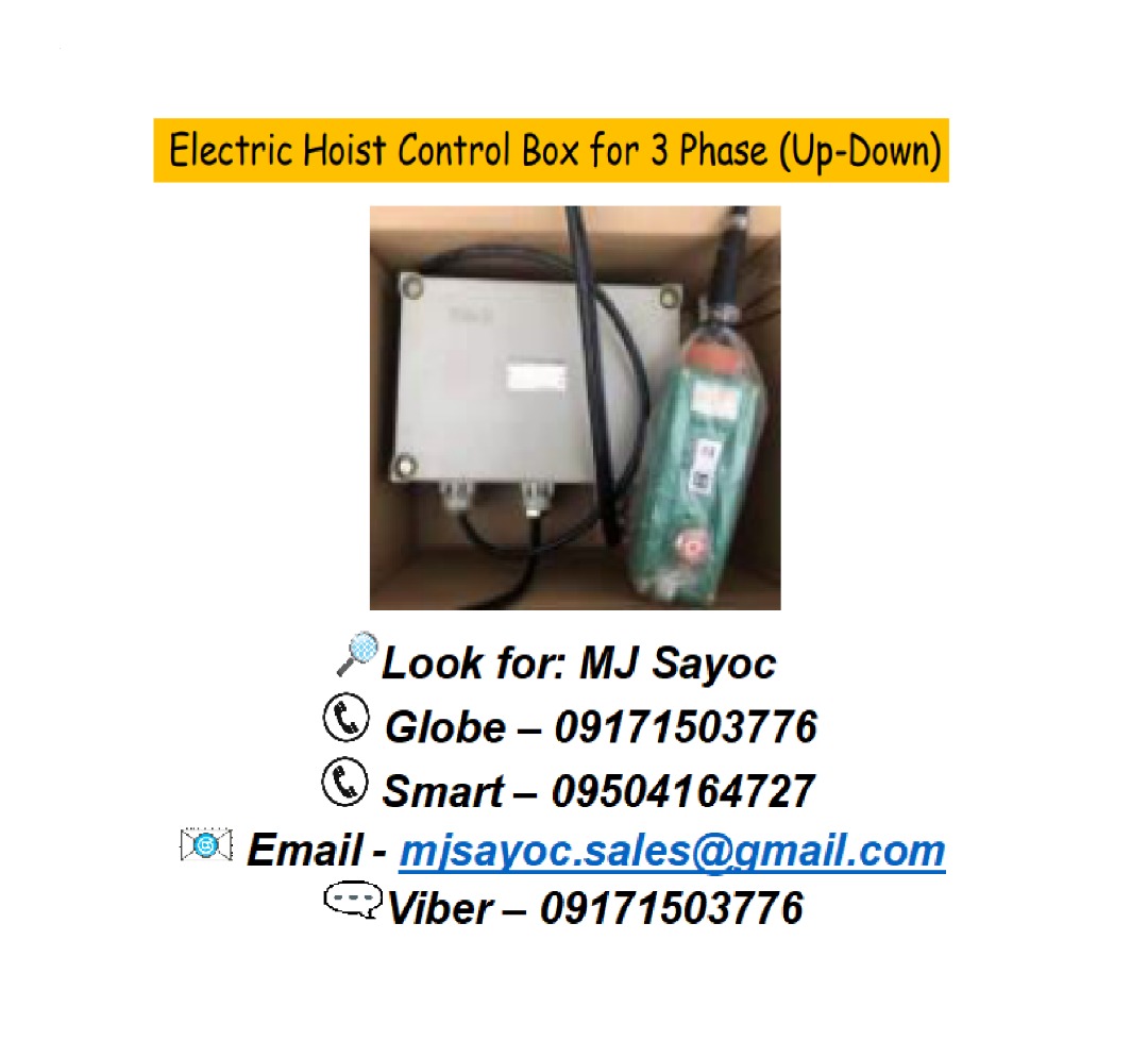 Electric Hoist Control Box for 3 Phase (UpDown), Commercial