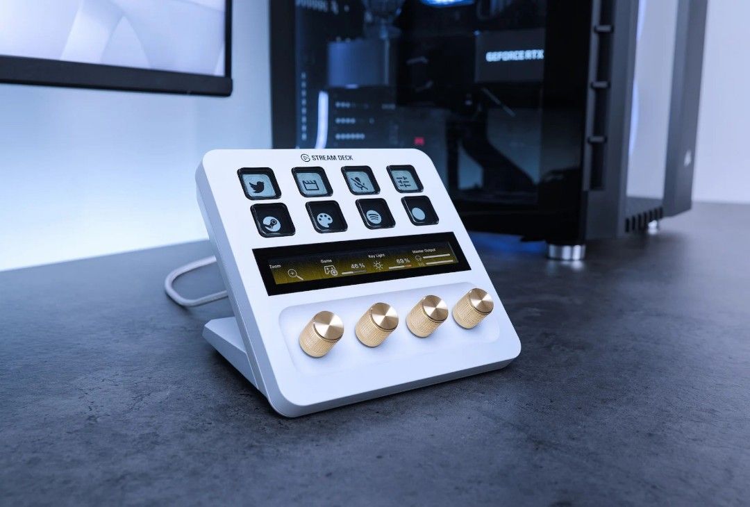 ELGATO STREAM DECK + WHITE (Category: Other Accessories) located in San Juan City. Submitted by blueswitchpc (Listing ID 1254525862, Image 3). Description: NEW STOCKS AVAILABLE📣📣 ELGATO STREAM DECK + WHITE. STREAM DECK + WHITE All the feels for a fast, smooth, intuitive workflow Iconic Stream Deck tech with customizable LCD keys, dials, and touch strip. Stream Deck + is your audio mixer, studio controller, production console – anything you want