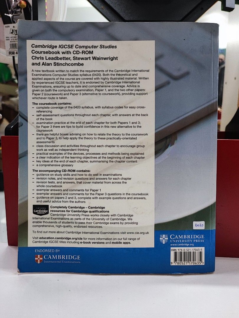 (ENG) Cambridge IGCSE Computer Studies Coursebook, Hobbies & Toys ...