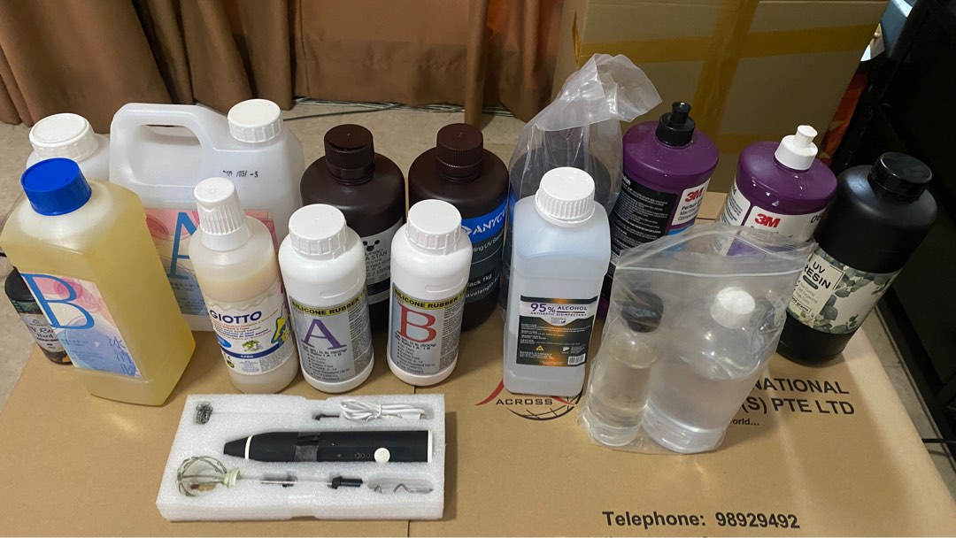 Epoxy Resin Mixes; UV Resins; Silicon Mold making mixes, Hobbies & Toys