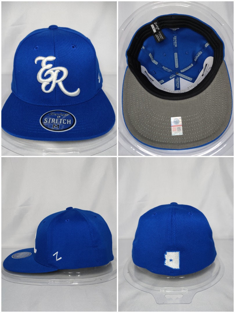 ER BLUE FITTED ZEPHYR, Men's Fashion, Watches & Accessories, Caps