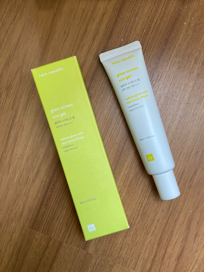 Face Republic Glow Screen Sun Gel SPF50+ PA++++ (40ml) sunscreen