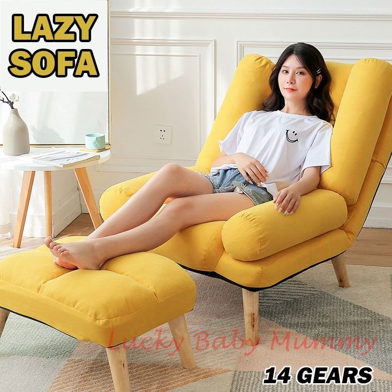 Foldable lazy sofa sales chair rest