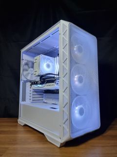 💯[FREE DELIVERY]💯 RTX 4070 TI ZOTAC TRINITY OC 12GB (WHITE EDITION) + RYZEN 5 7600 + 32GB RAM + MONTECH AIR 903 MAX WHITE / HIGHER AIRFLOW WHITE CASING / WHITE GAMING PC CUSTOM DESKTOP WORKSTATION COMPUTER VIDEO EDITING RENDERING AUTOCAD OFFICE/ MLBB