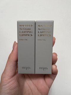 (全新)FreshO2舒芙蕾濃醇絲絨唇膏 #碳焙烏龍 #微醺嫩酒