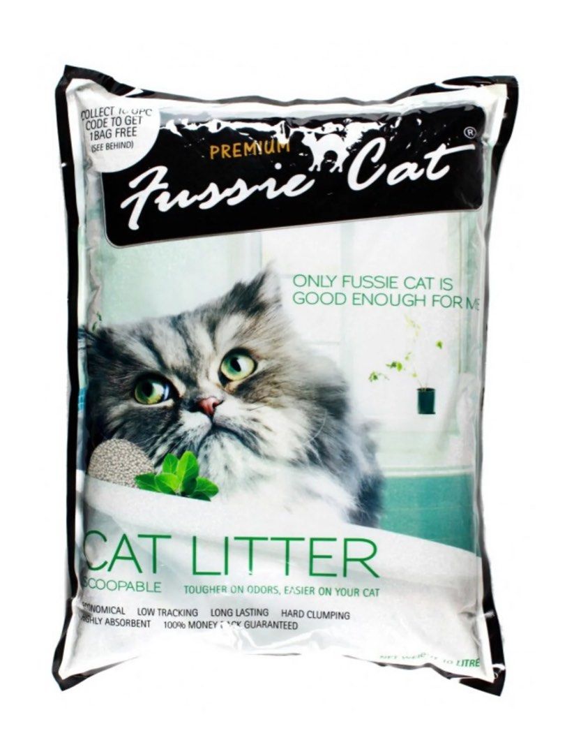 Fussie cat litter 10L unscented, Pet Supplies, Health & Grooming on Carousell