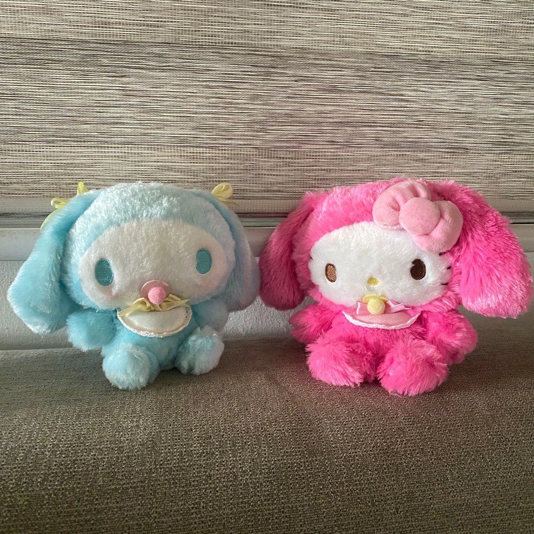 Fuwakuta Cinnamoroll & Hello Kitty Plush, Hobbies & Toys, Toys & Games ...