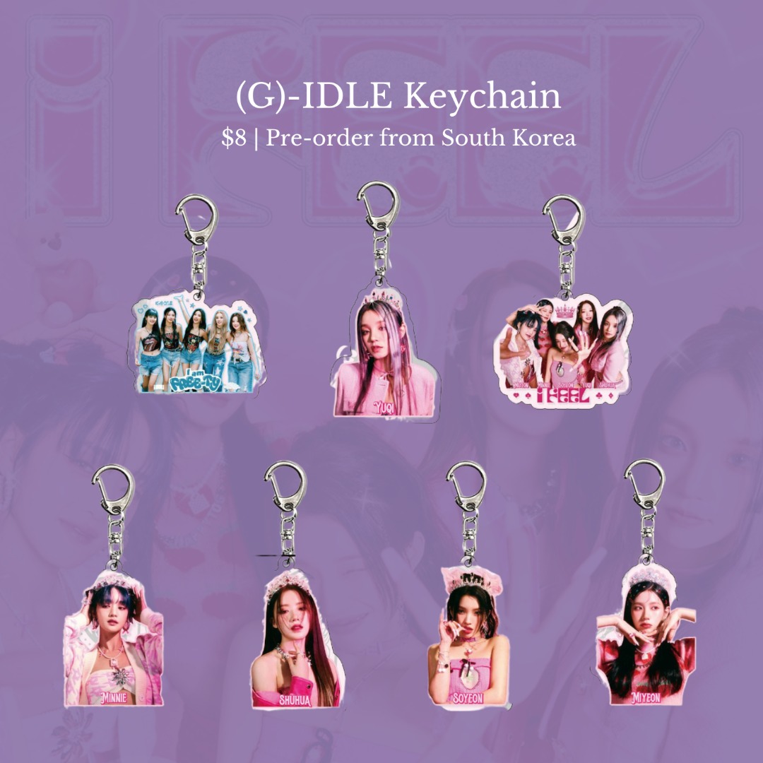 G-IDLE Keychain, Hobbies & Toys, Memorabilia & Collectibles, K-Wave on ...