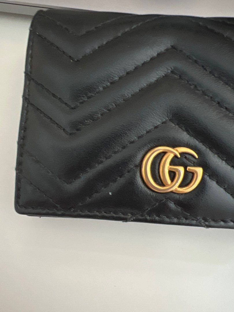 Gg marmont small quilted leather wallet on sale